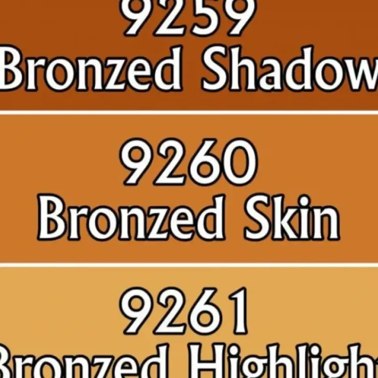 Tabletop Miniatures>Reaper Miniatures Bronzed Skin Triad #09787 Master Series Triads 3 Pk .5oz Paint - Your Source for Gaming Essentials