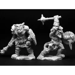 Tabletop Miniatures>Reaper Miniatures Bugbear Warrior (2 Pieces) #02818 Dark Heaven Unpainted Metal - Your Source for Gaming Essentials