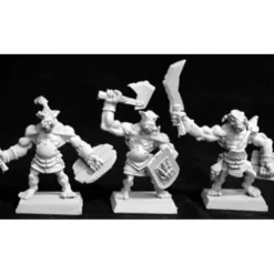 Tabletop Miniatures>Reaper Miniatures Bull Orc Fighters 6, Reven Grunt #06164 Warlord Army Unpainted - Your Source for Gaming Essentials