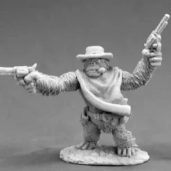 Tabletop Miniatures>Reaper Miniatures Cactus Joe, Gorilla Gunslinger #50318 Chronoscope Mini Figure - Your Source for Gaming Essentials