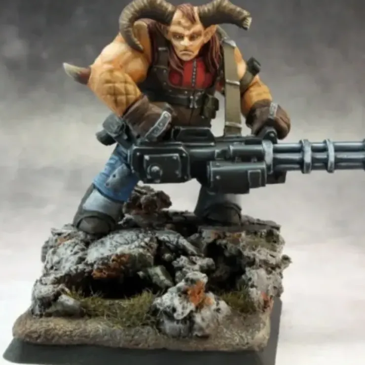 Tabletop Miniatures>Reaper Miniatures Caine, Cyber-Troll #50287 Chronoscope D&D RPG Unpainted Figure - Your Source for Gaming Essentials