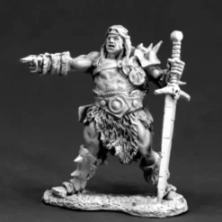Tabletop Miniatures>Reaper Miniatures Cal Arath, Barbarian Prince 03619 Dark Heaven Unpainted Metal - Your Source for Gaming Essentials