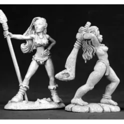 Tabletop Miniatures>Reaper Miniatures Cave Girls (2 Pieces) #03303 Dark Heaven Unpainted Metal - Your Source for Gaming Essentials