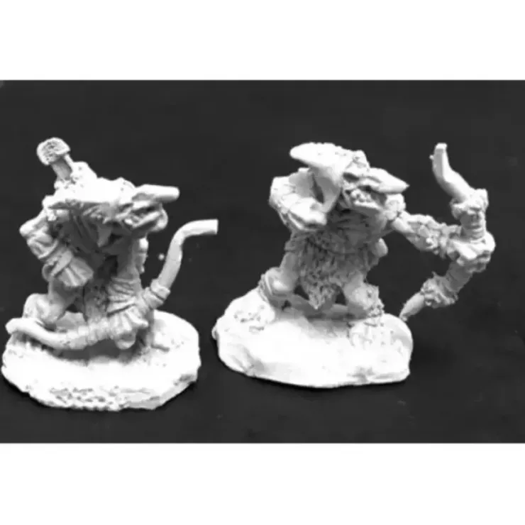 Tabletop Miniatures>Reaper Miniatures Cave Goblin Archers (2) #03777 Dark Heaven Legends Unpainted - Your Source for Gaming Essentials
