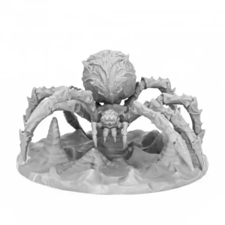 Tabletop Miniatures>Reaper Miniatures Cave Spider #44057 Bones Black Unpainted Plastic RPG Figure - Your Source for Gaming Essentials