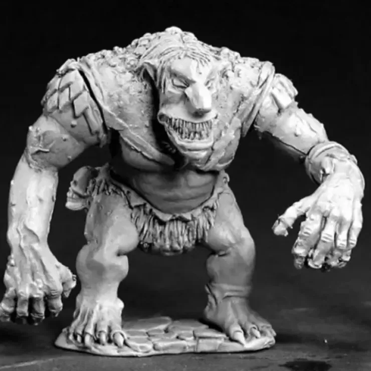 Tabletop Miniatures>Reaper Miniatures Cave Troll #03382 Dark Heaven Legends Unpainted Metal Figure - Your Source for Gaming Essentials