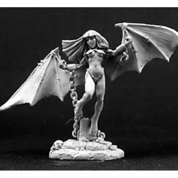 Tabletop Miniatures>Reaper Miniatures Chained Succubus #03246 Dark Heaven Legends Unpainted Metal - Your Source for Gaming Essentials