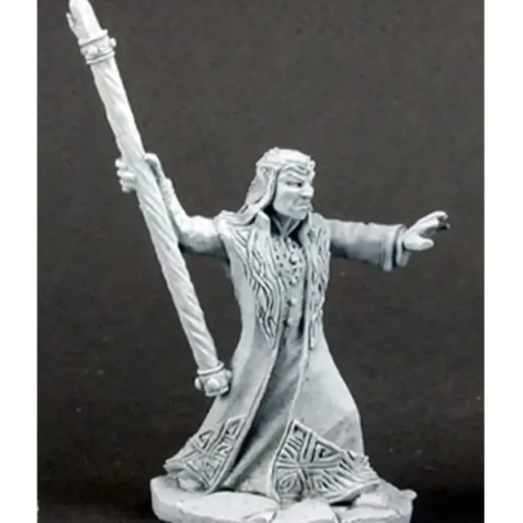 Tabletop Miniatures>Reaper Miniatures Cirdan, High Elf Wizard #02937 Dark Heaven Unpainted Metal - Your Source for Gaming Essentials