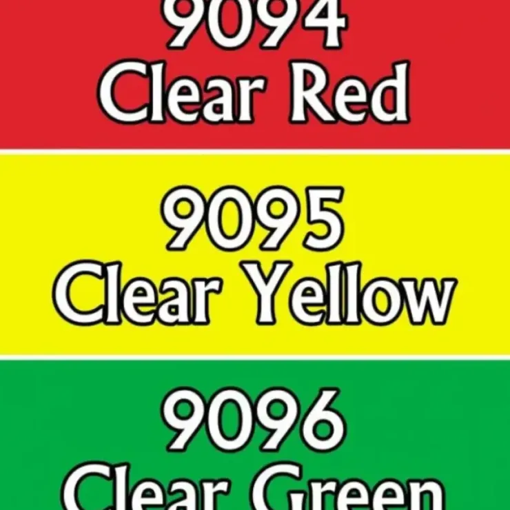 Tabletop Miniatures>Reaper Miniatures Clear Brights 1 #09732 Master Series Triads 3 Pack .5oz Paint - Your Source for Gaming Essentials