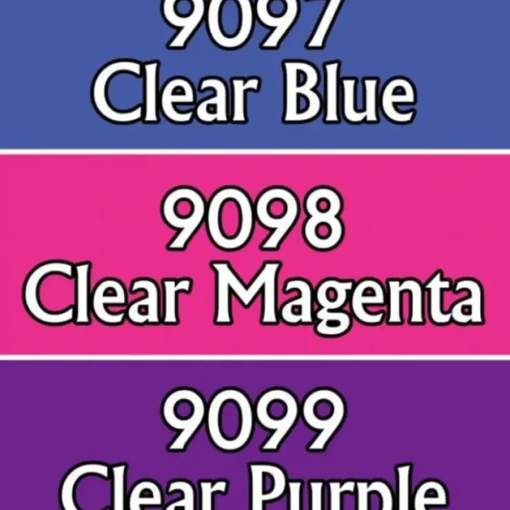 Tabletop Miniatures>Reaper Miniatures Clear Brights 2 #09733 Master Series Triads 3 Pack .5oz Paint - Your Source for Gaming Essentials