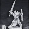 Tabletop Miniatures>Reaper Miniatures Crusader Champion (Attacking)#77550 Bones Unpainted Plastic - Your Source for Gaming Essentials
