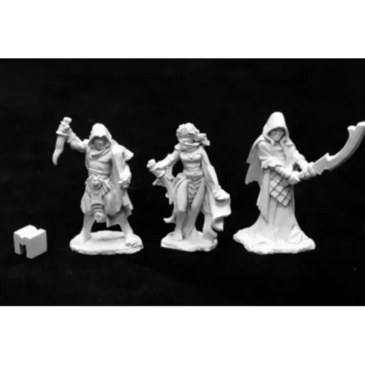Tabletop Miniatures>Reaper Miniatures Cultist Minions of the Crawling One (3) #03940 Unpainted Metal - Your Source for Gaming Essentials
