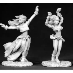 Tabletop Miniatures>Reaper Miniatures Dancing Girls (2 Pieces) #02448 Dark Heaven Unpainted Metal - Your Source for Gaming Essentials