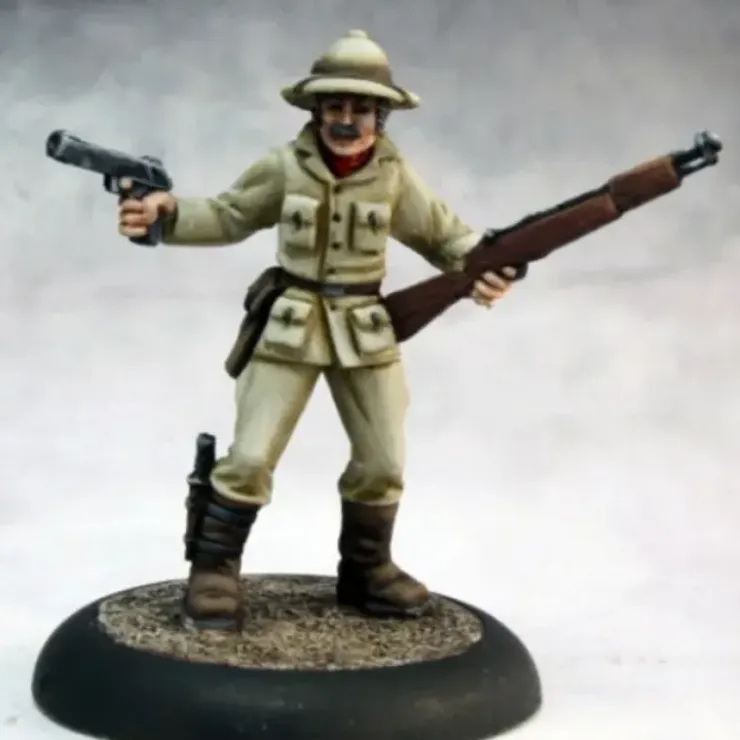 Tabletop Miniatures>Reaper Miniatures Dan Mcdermott, Pulp Era Hero #50295 Chronoscope Unpainted Mini - Your Source for Gaming Essentials