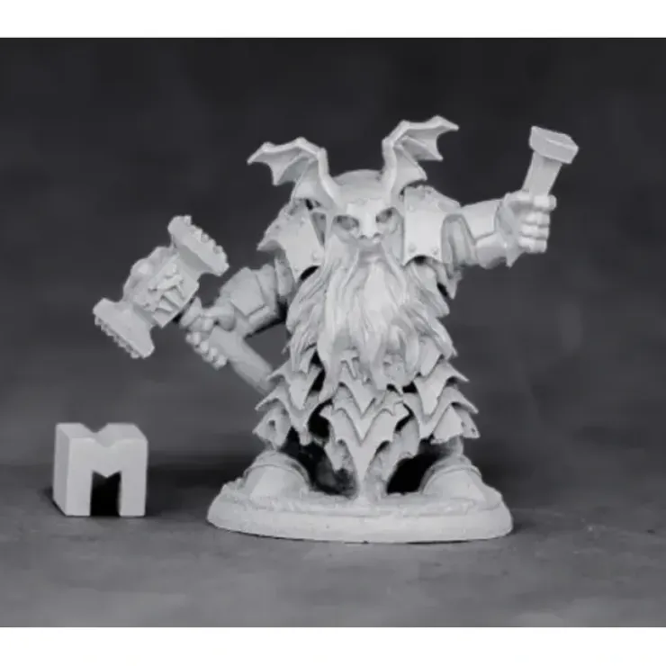 Tabletop Miniatures>Reaper Miniatures Dark Dwarf Irontongue Priest 03883 Unpainted Metal Mini Figure - Your Source for Gaming Essentials