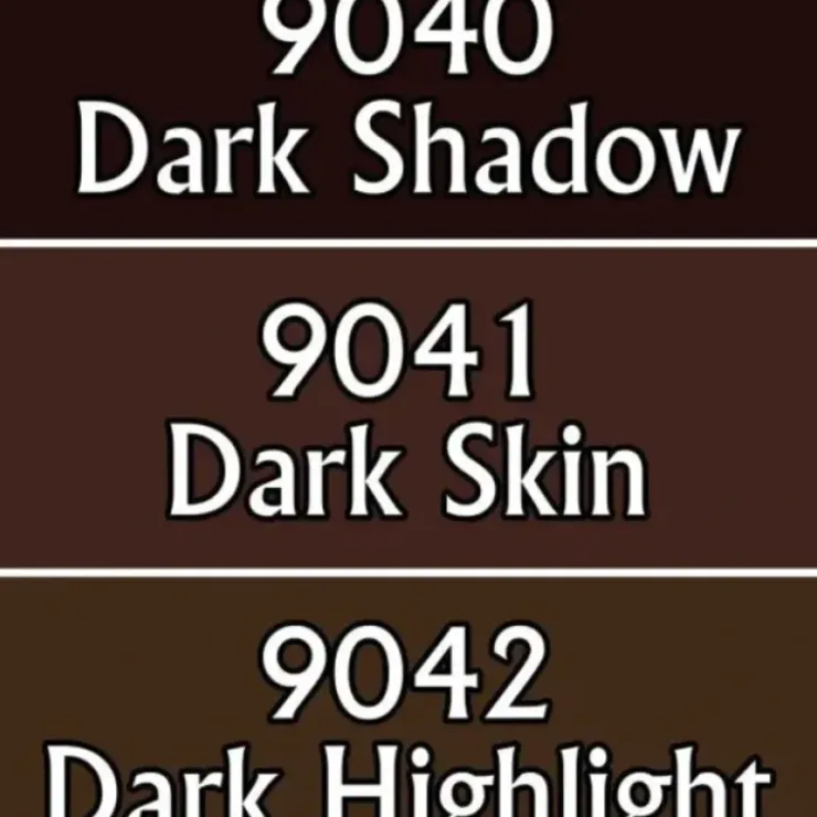 Tabletop Miniatures>Reaper Miniatures Dark Skin Tones #09714 Master Series Triads 3 Pack .5oz Paint - Your Source for Gaming Essentials