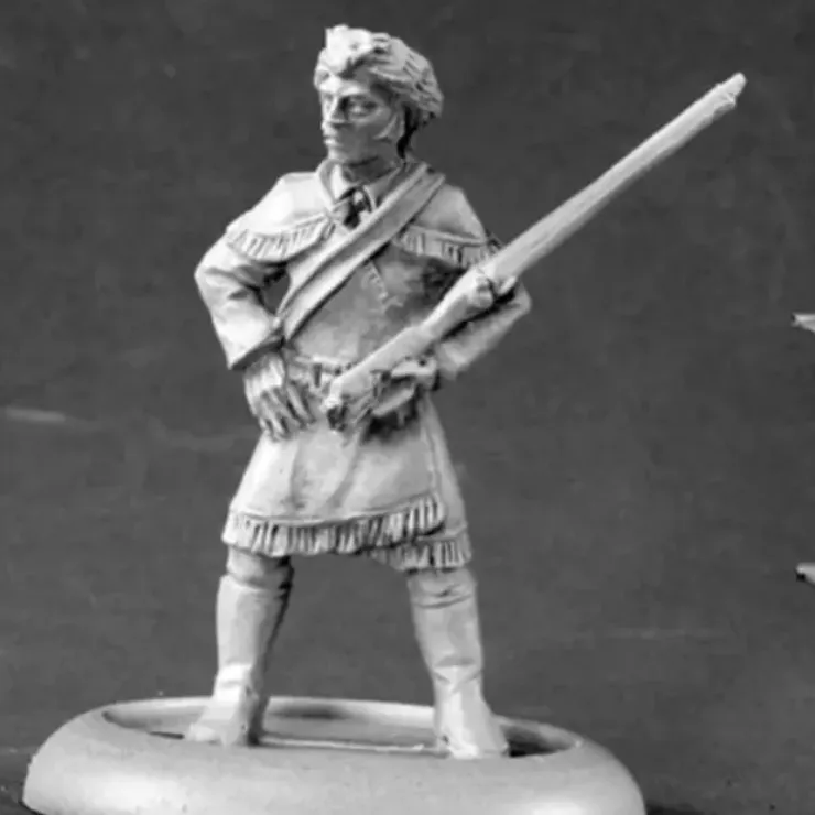Tabletop Miniatures>Reaper Miniatures Davey Crockett #50105 Chronoscope Metal D&D RPG Mini Figure - Your Source for Gaming Essentials