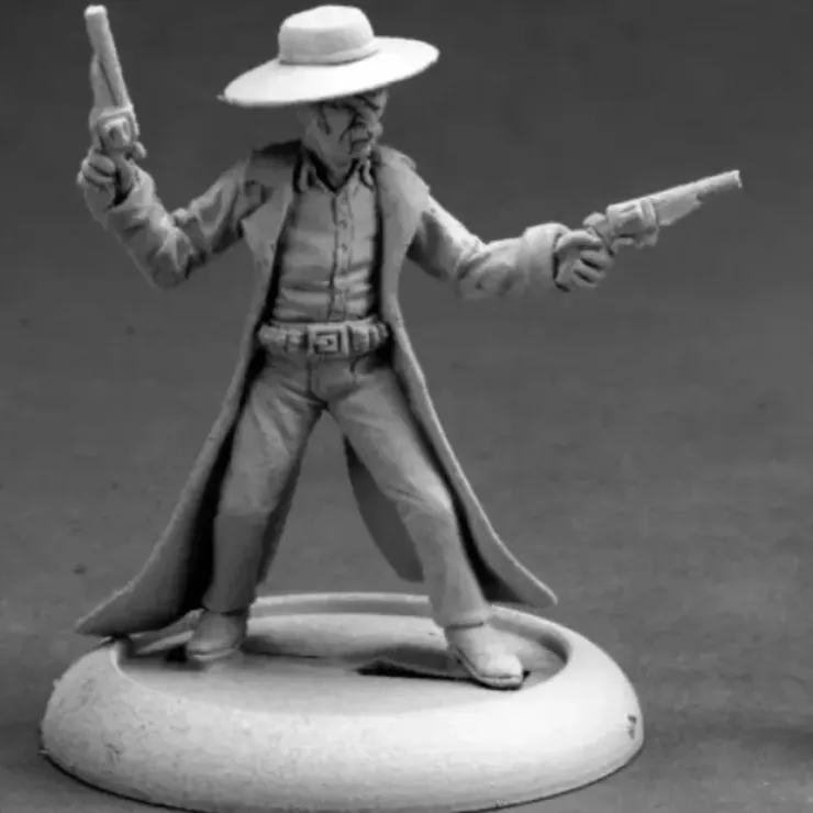 Tabletop Miniatures>Reaper Miniatures Deadeye Slim, Cowboy #50249 Chronoscope D&D RPG Mini Figure - Your Source for Gaming Essentials