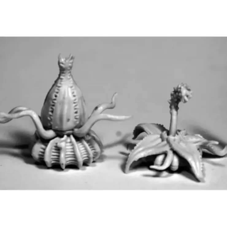 Tabletop Miniatures>Reaper Miniatures Death Star Lilies (2)#77504 Bones RPG D&D Mini Figure - Your Source for Gaming Essentials