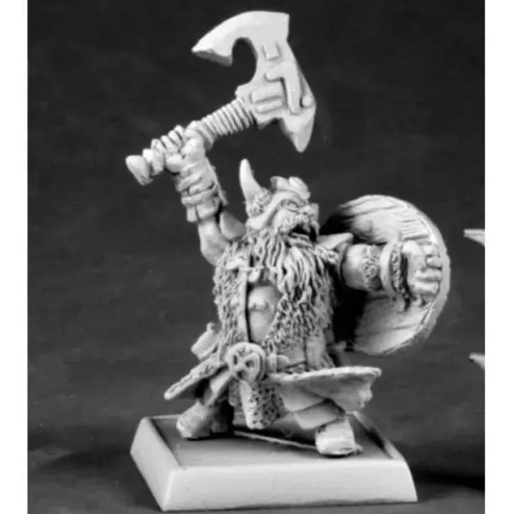 Tabletop Miniatures>Reaper Miniatures Dhulrekk Thulfinson, Rune Warrior #14588 Kragmarr Unpainted - Your Source for Gaming Essentials