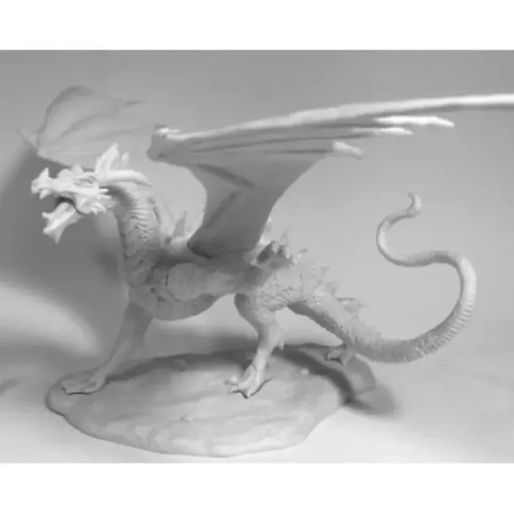 Tabletop Miniatures>Reaper Miniatures Diabolus the Devil Dragon 77545 Bones Unpainted Plastic Figure - Your Source for Gaming Essentials