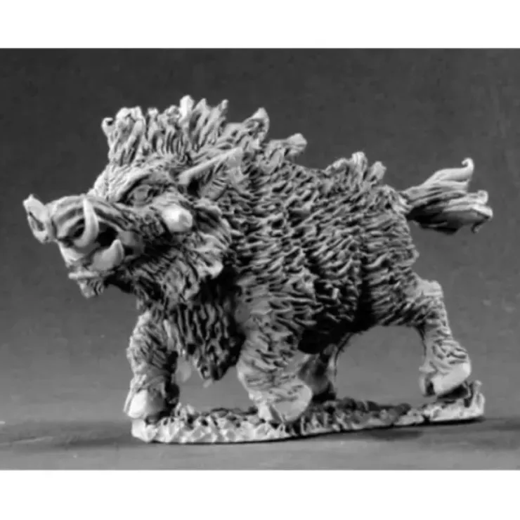 Tabletop Miniatures>Reaper Miniatures Dire Boar #03435 Dark Heaven Legends Unpainted Metal Figure - Your Source for Gaming Essentials