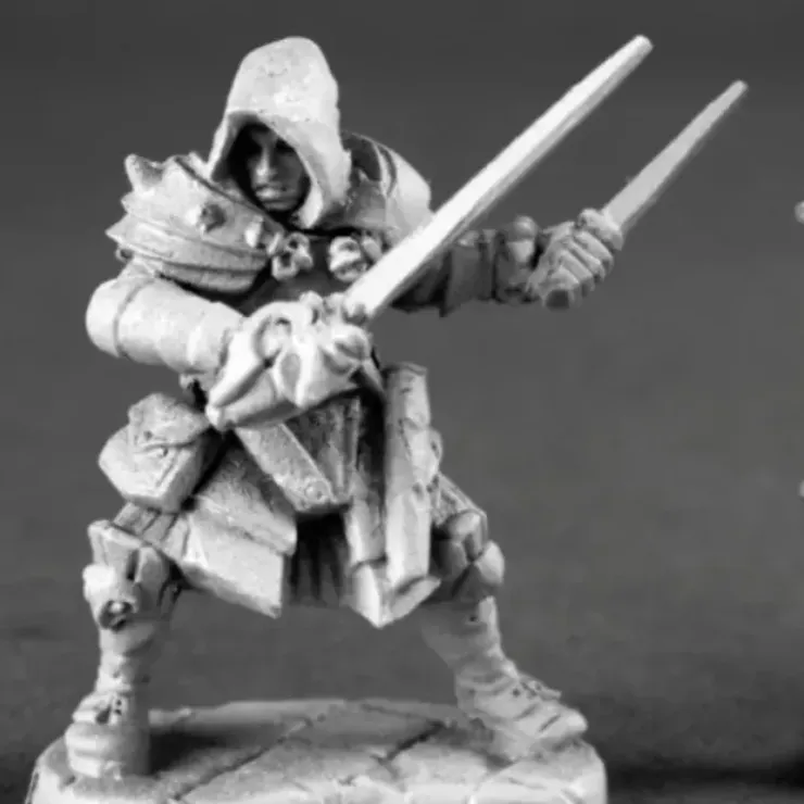 Tabletop Miniatures>Reaper Miniatures Drago Voss, Assassin #03647 Dark Heaven Unpainted Metal - Your Source for Gaming Essentials