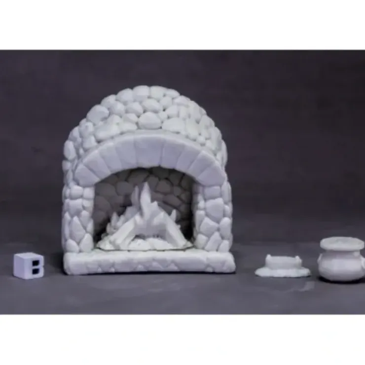 Tabletop Miniatures>Reaper Miniatures Dungeon Dressing: Hearth #77617 Bones Unpainted Plastic Figure - Your Source for Gaming Essentials