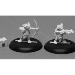 Tabletop Miniatures>Reaper Miniatures Dungeon Dwellers Kobold Archers (2 Pcs) #07021 Unpainted Metal - Your Source for Gaming Essentials