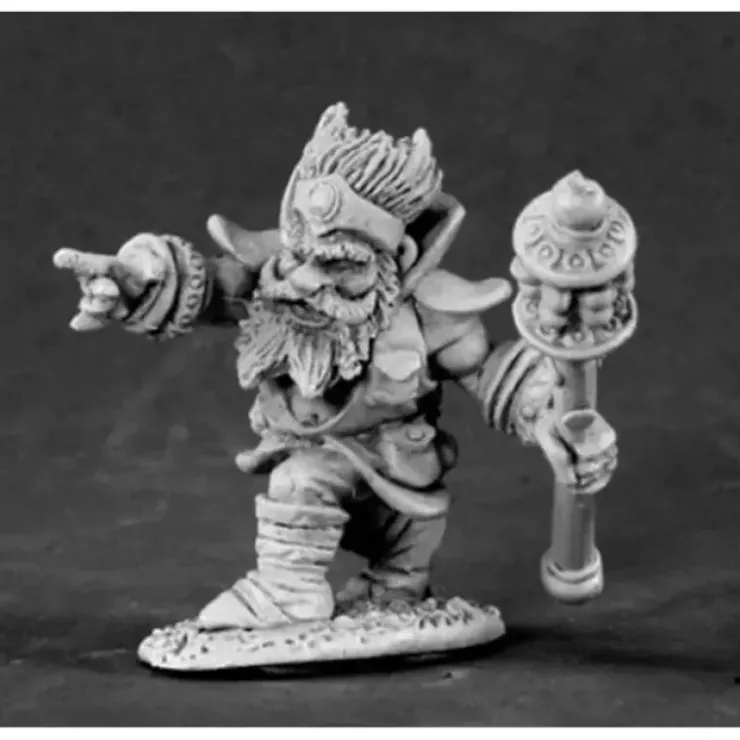 Tabletop Miniatures>Reaper Miniatures Dwarf Wizard #03455 Dark Heaven Legends Unpainted Metal Figure - Your Source for Gaming Essentials
