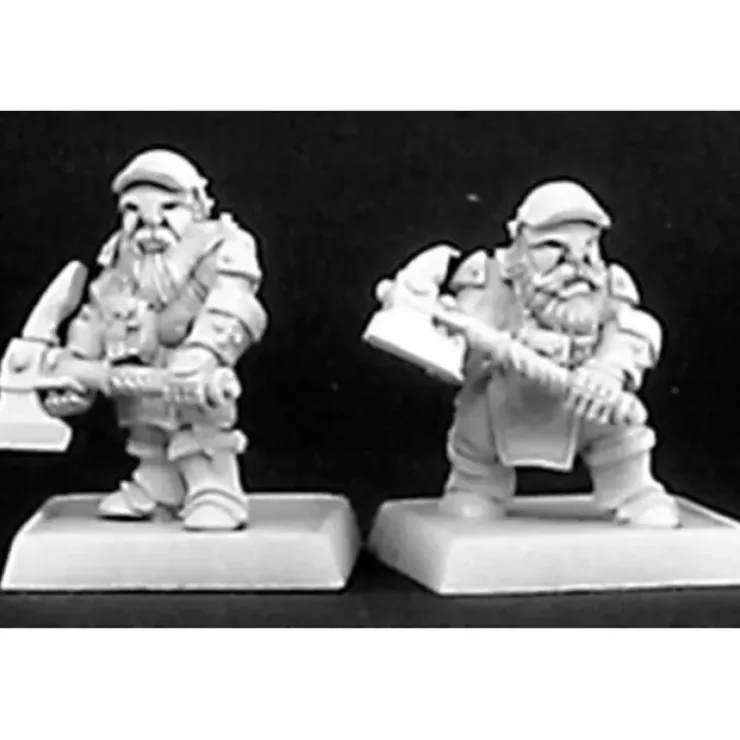Tabletop Miniatures>Reaper Miniatures Dwarven Miners (9) #06188 Warlord Army Pack Unpainted D&D Mini - Your Source for Gaming Essentials