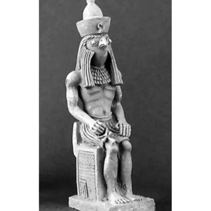 Tabletop Miniatures>Reaper Miniatures Egyptian Statue: Horus #03089 Dark Heaven Unpainted Metal - Your Source for Gaming Essentials