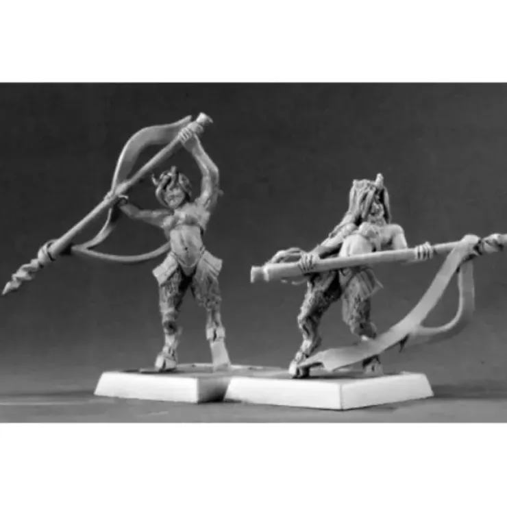 Tabletop Miniatures>Reaper Miniatures Elf Fauns (9) #06217 Warlord Army Pack Unpainted RPG D&D Mini - Your Source for Gaming Essentials