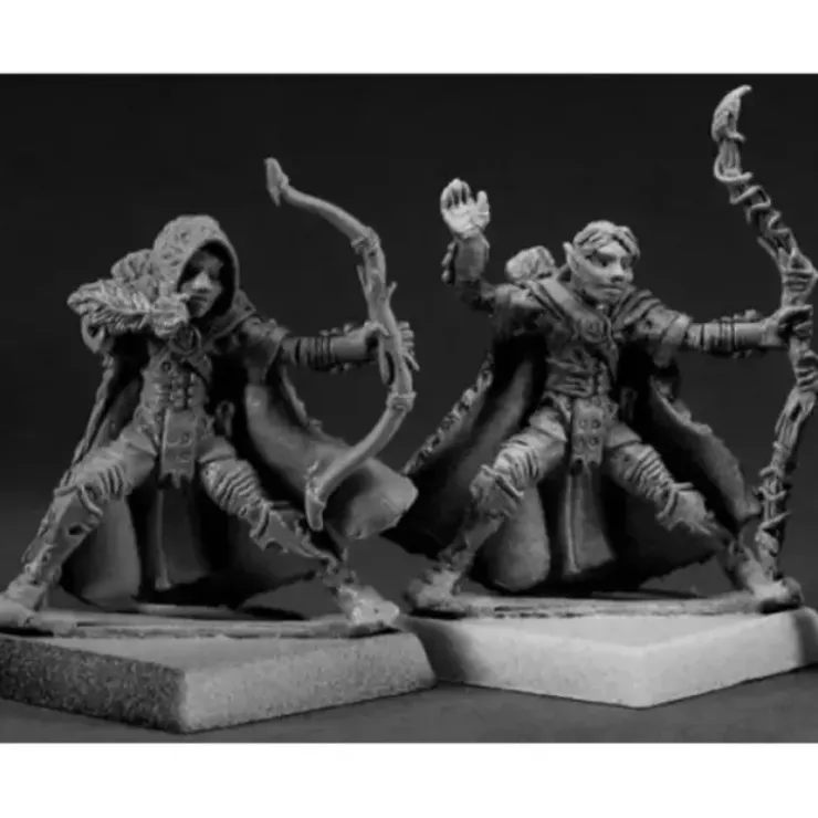 Tabletop Miniatures>Reaper Miniatures Elf Rangers (9) #06200 Warlord Army Pack Unpainted D&D Mini - Your Source for Gaming Essentials