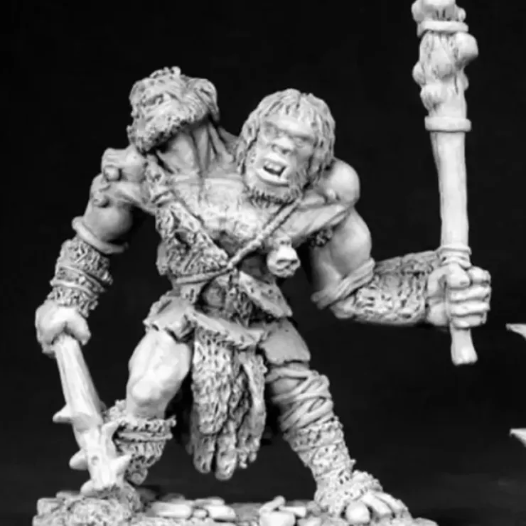 Tabletop Miniatures>Reaper Miniatures Ettin #02479 Dark Heaven Legends Unpainted Metal RPG Figure - Your Source for Gaming Essentials