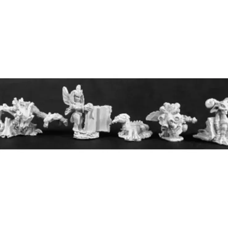 Tabletop Miniatures>Reaper Miniatures Familiars II (5) #14087 Warlord Unpainted RPG D&D Mini Figure - Your Source for Gaming Essentials