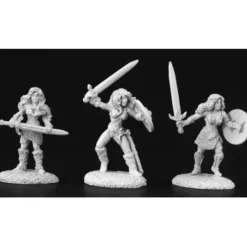 Tabletop Miniatures>Reaper Miniatures Female Barbarians (3 Pcs) #03448 Dark Heaven Unpainted Metal - Your Source for Gaming Essentials