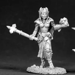 Tabletop Miniatures>Reaper Miniatures Female Dark Elf Cleric #02524 Dark Heaven Unpainted Metal - Your Source for Gaming Essentials