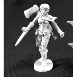 Tabletop Miniatures>Reaper Miniatures Female Glaive (Axe on Back) #62117 Numenera Unpainted Metal - Your Source for Gaming Essentials