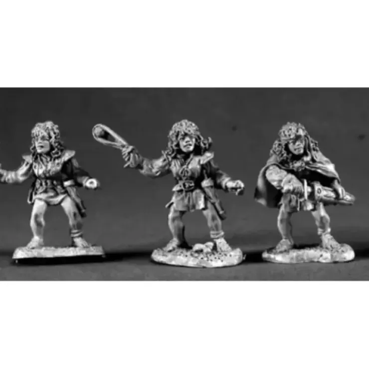 Tabletop Miniatures>Reaper Miniatures Female Halflings #03359 Dark Heaven Unpainted Metal - Your Source for Gaming Essentials