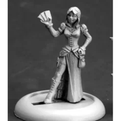 Tabletop Miniatures>Reaper Miniatures Female Huckster #59025 Savage Worlds Unpainted RPG Mini Figure - Your Source for Gaming Essentials