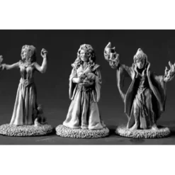 Tabletop Miniatures>Reaper Miniatures Female Wizard (3 Pcs) #03375 Dark Heaven Unpainted Metal - Your Source for Gaming Essentials