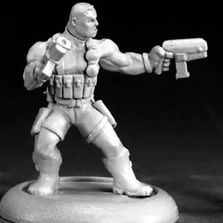 Tabletop Miniatures>Reaper Miniatures Frank Russo, Mercenary Hero #50044 Chronoscope D&D Mini Figure - Your Source for Gaming Essentials