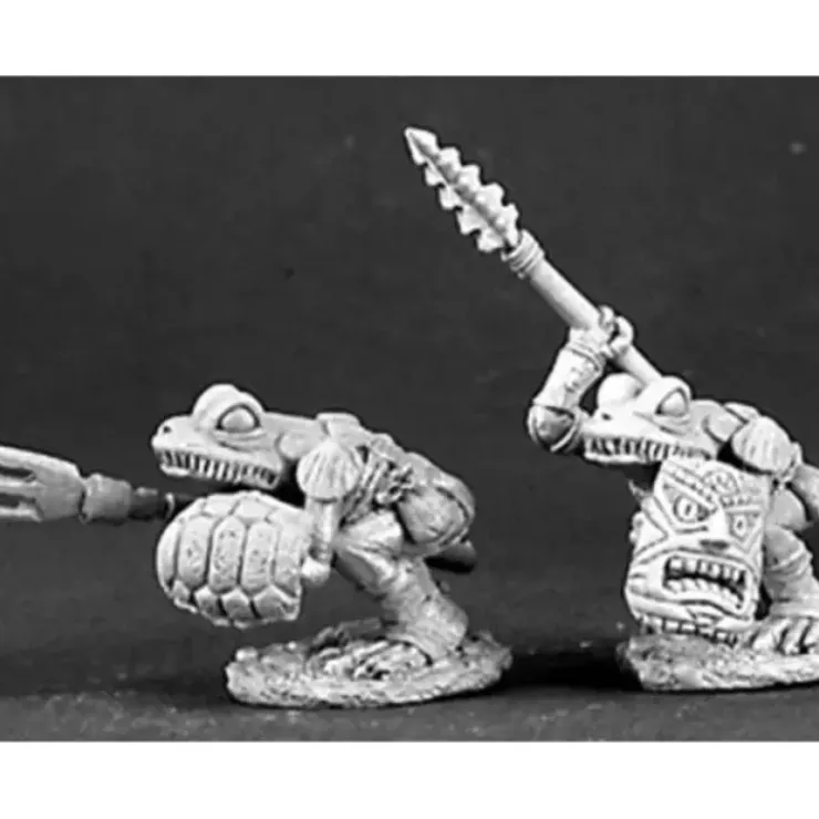 Tabletop Miniatures>Reaper Miniatures Frog Men (2 Pieces) 03146 Dark Heaven Legends Unpainted Metal - Your Source for Gaming Essentials