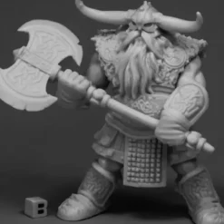 Tabletop Miniatures>Reaper Miniatures Frost Giant Bodyguard 2H Axe 77544 Bones Unpainted RPG Figure - Your Source for Gaming Essentials
