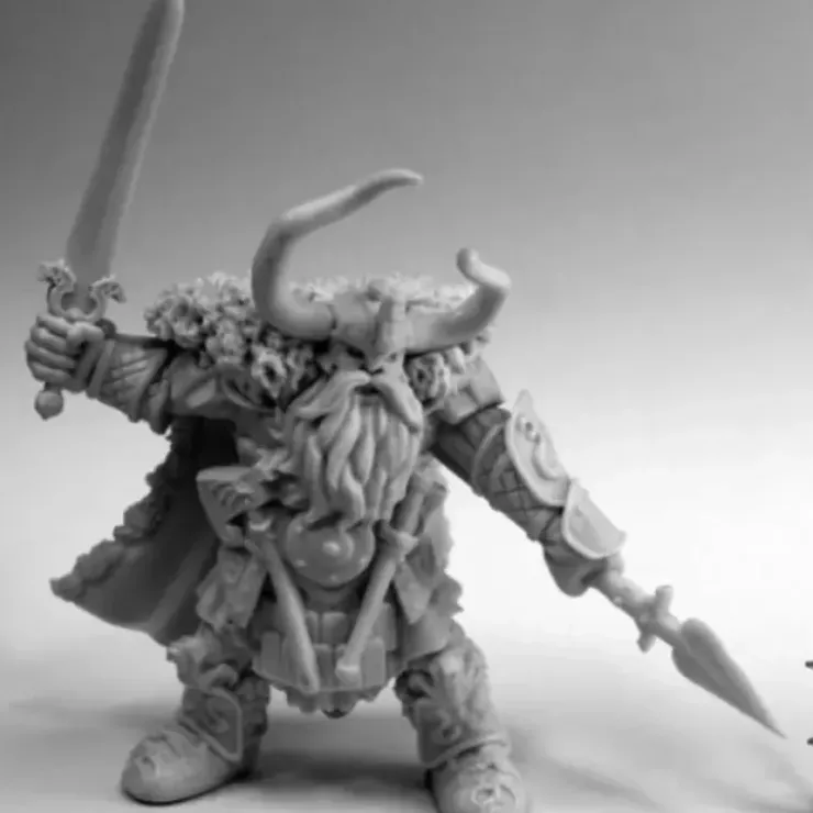 Tabletop Miniatures>Reaper Miniatures Frost Giant King #77591 Bones Plastic D&D RPG Mini Figure - Your Source for Gaming Essentials