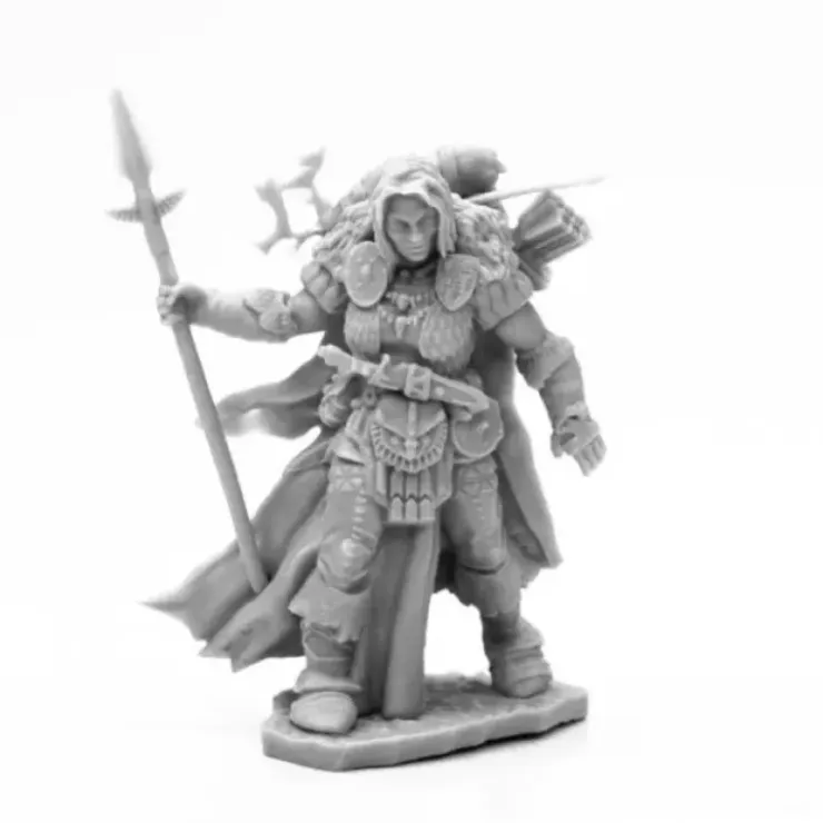 Tabletop Miniatures>Reaper Miniatures Frost Giant Ranger #44124 Bones Black Unpainted Plastic Figure - Your Source for Gaming Essentials