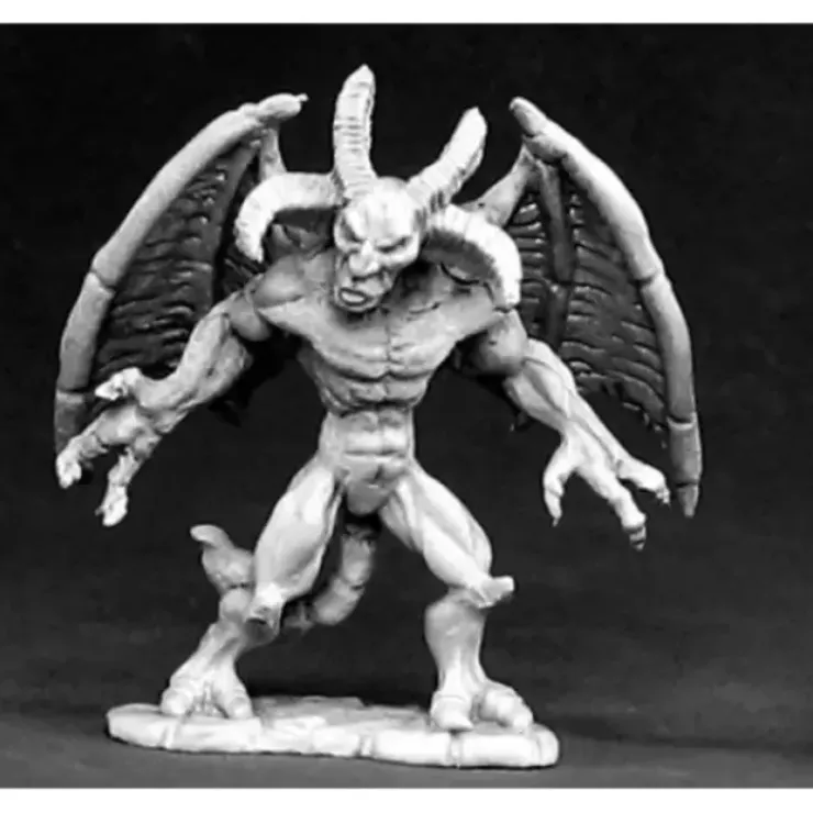 Tabletop Miniatures>Reaper Miniatures Gargoyle Warrior #02379 Dark Heaven Legends Unpainted Metal - Your Source for Gaming Essentials