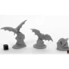 Tabletop Miniatures>Reaper Miniatures Giant Bats (3) #44040 Bones Black Unpainted Plastic Figure - Your Source for Gaming Essentials