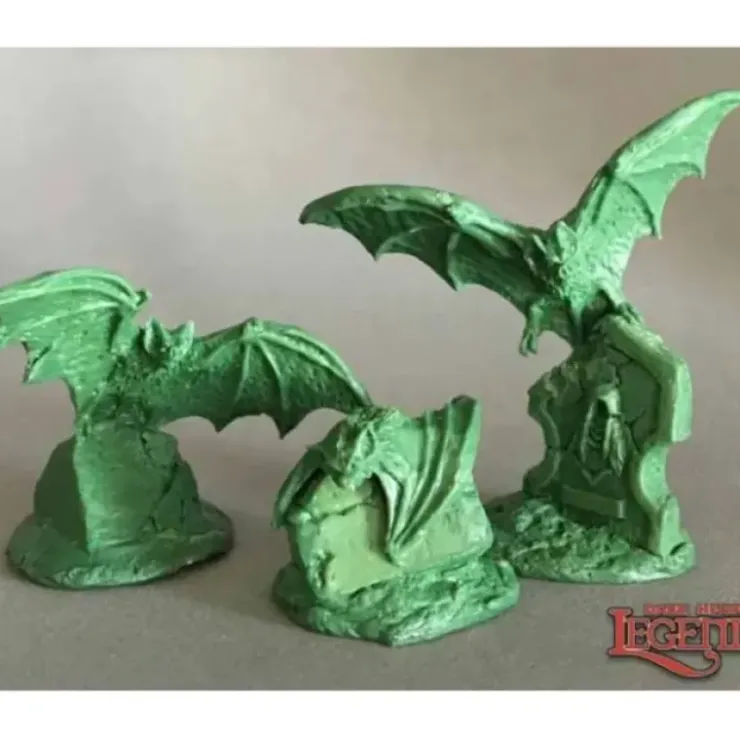 Tabletop Miniatures>Reaper Miniatures Giant Bats (3)#03795 Dark Heaven Legends Unpainted Metal Mini - Your Source for Gaming Essentials